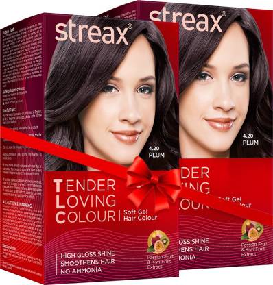 Streax Tender Loving Soft Gel Hair Colour Plum ,  - Price in India, Buy  Streax Tender Loving Soft Gel Hair Colour Plum ,  Online In India,  Reviews, Ratings & Features 