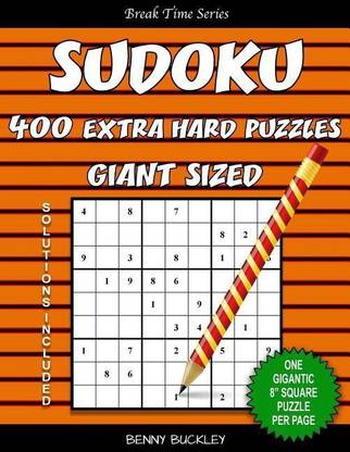 Sudoku 400 Extra Hard Puzzles Giant Sized One Gigantic 8 Square Puzzle Per Page Solutions Included Buy Sudoku 400 Extra Hard Puzzles Giant Sized One Gigantic 8 Square Puzzle Per Page Solutions