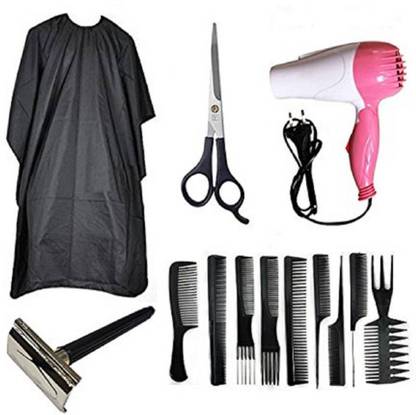PELO Combo Of Hair Styling And Hair Dressing Tools For Salon And Parlour, Combo Of Cutting PELO Combo Of Hair Styling And Hair Dressing Tools For Salon And Parlour, Combo Of Cutting