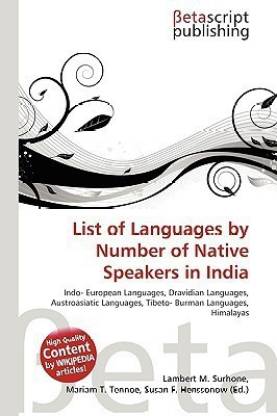 List of Languages by Number of Native Speakers in India: Buy List of  Languages by Number of Native Speakers in India by unknown at Low Price in  India | Flipkart.com