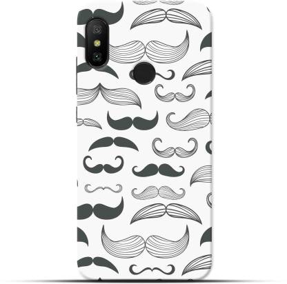 Saavre Back Cover for Mustache Pattern for REDMI 6 PRO