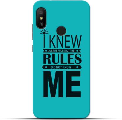 Saavre Back Cover for Rules Do Not Know Me Attitude for REDMI 6 PRO