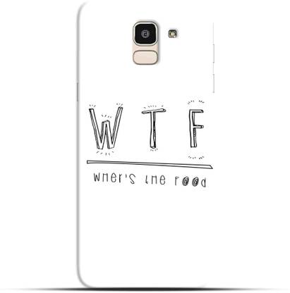 Saavre Back Cover for Where Is Food, Black And White for SAMSUNG J6