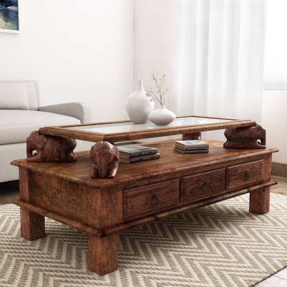 Balaji Wooden Solid Wood Coffee Table Price In India Buy Balaji Wooden Solid Wood Coffee Table Online At Flipkart Com