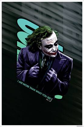 Joker Heath Ledger Batman Dark Knight Joker Quote Inspirational Non Tearable Adhesive Eco Freindly Poster Sm76 Fine Art Print Quotes Motivation Posters In India Buy Art Film Design