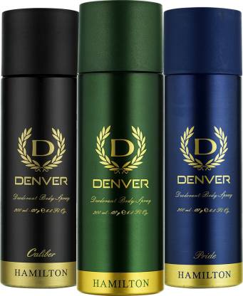 DENVER Hamilton, Caliber and Pride Combo Deodorant Spray  -  For Men