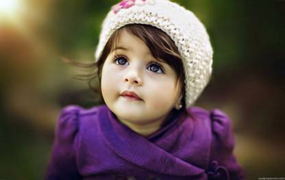 Cute Girl Baby poster baby in purple dress 12x18 inch paper print home  decor [poster] Paper Print - Children, Decorative posters in India - Buy  art, film, design, movie, music, nature and