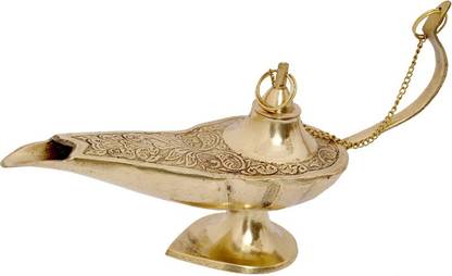 skeyaa Brass Oil Lamp Aladin Chirag Brass Decorative Showpiece - 9 cm Price in India - Buy skeyaa Brass Oil Lamp Aladin Chirag Brass Decorative Showpiece - 9 cm online at Flipkart.com