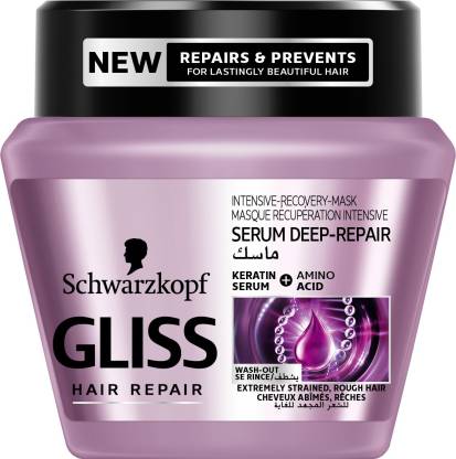 Schwarzkopf Gliss Hair Repair Serum Deep Repair Intensive Recovery Mask -  Price in India, Buy Schwarzkopf Gliss Hair Repair Serum Deep Repair  Intensive Recovery Mask Online In India, Reviews, Ratings & Features |