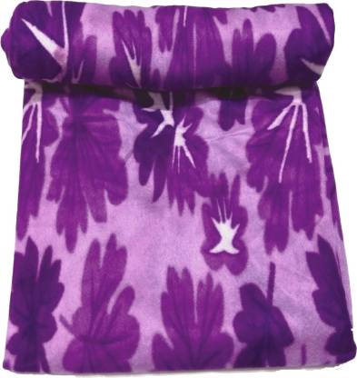 dua fashion hub Purple Double Quilt/Razai Cover Wool Batting