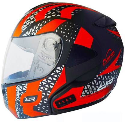 Aaron Detachable Hybrid Bluetooth Helmet ROCKS DESIGN with upgraded version Motorbike Helmet