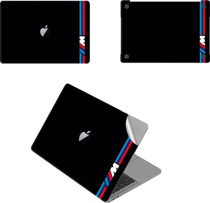 GADGETS WRAP GW-71658 Sports Black Brand Strips Top & Bottom Skin for 12 inch Vinyl Laptop Decal 12
