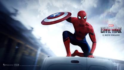 Movie Captain America: Civil War Captain America Spider-Man Peter Parker Tom  Holland HD Wallpaper Background Paper Print - Movies posters in India - Buy  art, film, design, movie, music, nature and educational