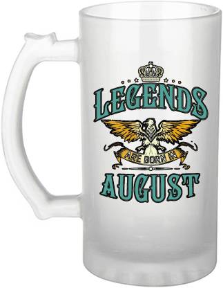 Morons Legends are Born in August - Eagle Style Designer Frosted Beer |  Unique Gift for Your
