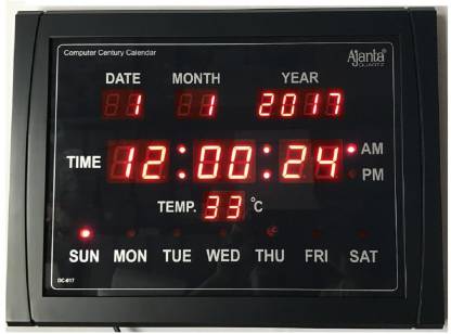 Ajanta Digital 30 Cm X 40 Wall Clock In India At Flipkart Com - Led Wall Clock Flipkart