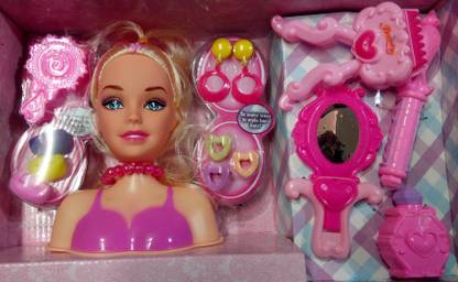 IndusBay Fashion Princess Styling Head Doll with Hair DO and Compact Beauty Set Playset for Girls - Blonde Doll - Fashion Princess Styling Head Doll with Hair DO and Compact Beauty Set IndusBay Fashion Princess Styling Head Doll with Hair DO and Compact Beauty Set Playset for Girls - Blonde Doll - Fashion Princess Styling Head Doll with Hair DO and Compact Beauty Set