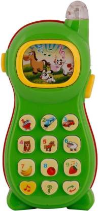 sunita toys Learning Mobile Phone Toy for Kids with Image Projection, Multi Color