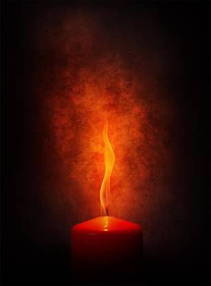 Stickme Red Candle Light Dark Texture Background Creative Wall Art Sm3077 Canvas 18 Inch X 24 Inch Painting Price In India Buy Stickme Red Candle Light Dark Texture Background Creative