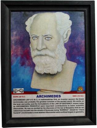portrait of scientist archimedes mat