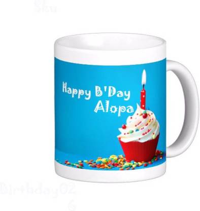 Exoctic Silver ALOPA_Best Birth Day Gift For Loved One's_HBD 26 Ceramic Coffee Mug