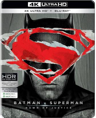 Batman V Superman: Dawn of Justice (Steelbook) (4K UHD & HD) (2-Disc) Price  in India - Buy Batman V Superman: Dawn of Justice (Steelbook) (4K UHD & HD)  (2-Disc) online at 