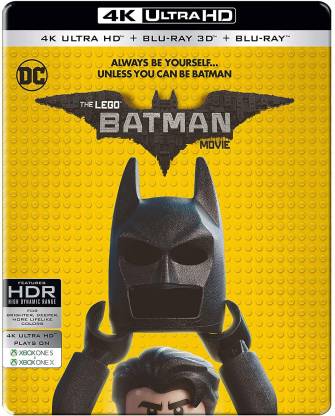 The Lego Batman Movie (Steelbook) (4K UHD + Blu-ray 3D + Blu-ray) (3-Disc)  Price in India - Buy The Lego Batman Movie (Steelbook) (4K UHD + Blu-ray 3D  + Blu-ray) (3-Disc) online