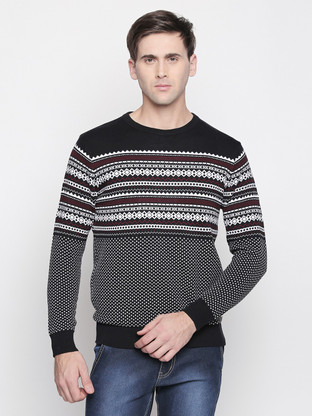 D'cot Round Neck Printed Men Pullover 