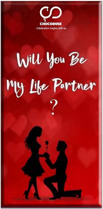 Chocodusk Will You Be My Life Partner Red Chocolate Bar 85 Gram Bars Price In India Buy Chocodusk Will You Be My Life Partner Red Chocolate Bar 85 Gram Bars Online