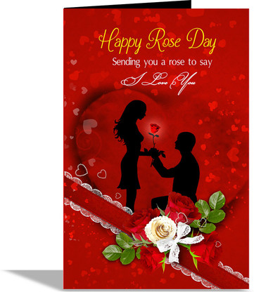 Greetings Valentine Card For A Special Someone Red Rose Details about   P.S 