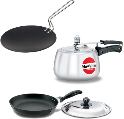 hawkins non stick pressure cooker 3 litre