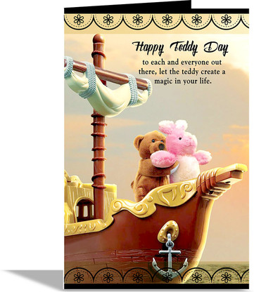 teddy day card