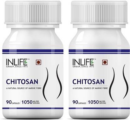 inlife chitosan supplement 1050 mg per serving 2 pack