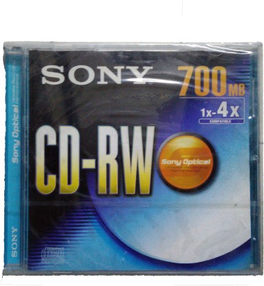 80 Minuten Sony 10CDRW700HSSLD 700MB CD-RW Rohlinge 10x 10-er Spindel 