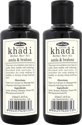Leafveda Khadi Amla & Brahmi Hair Oil Pack of 2 Hair Oil - Price in India,  Buy Leafveda Khadi Amla & Brahmi Hair Oil Pack of 2 Hair Oil Online In  India,