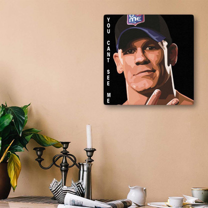 100yellow John Cena Canvas Popart With 
