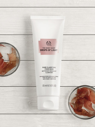 drops of light clarifying face wash