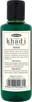 khadi neem face wash