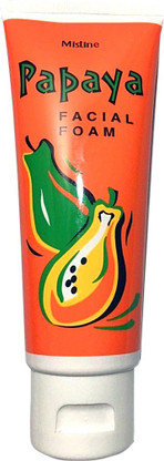 mistine papaya facial foam
