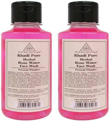 khadi pure herbal rose water pack of 2 face wash price in india buy khadi pure herbal rose water pack of 2 face wash online in india reviews ratings features flipkart com