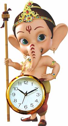 KK Craft Analog 20 cm X 20 cm Wall Clock(Multicolor, With Glass)