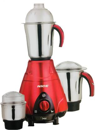 Nice New 1 H 750 Mixer Grinder 3 Jars Red Price In India Buy Nice New 1 H 750 Mixer Grinder 3 Jars Red Online At Flipkart Com