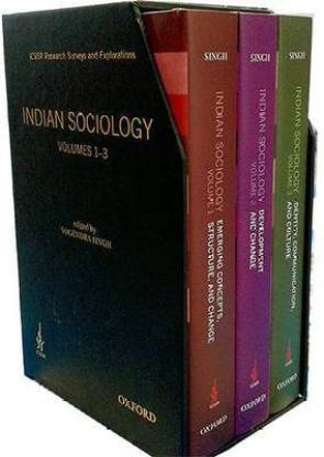 ICSSR Research Surveys and Explorations: Indian Sociology  - Indian Sociology 3 Volume Set Identity, Communication, and Culture/Develpment and Change/Emerging Concepts,