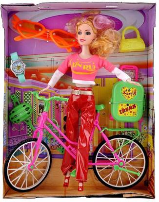 Fashion Doll Bike Accessories Toy Play House Plastic Bicycle Toy# P#1