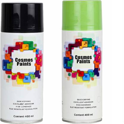 Cosmos Paints Matt Black Fluorescent Green Spray Paint 400 Ml Price In India Buy Cosmos Paints Matt Black Fluorescent Green Spray Paint 400 Ml Online At Flipkart Com