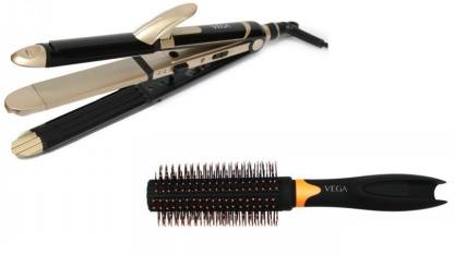VEGA VHSCC-01 3 in 1 Hair Straightener And Hair Brush E20-RB Combo Price in  India - Buy VEGA VHSCC-01 3 in 1 Hair Straightener And Hair Brush E20-RB  Combo online at 