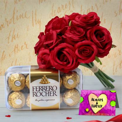 Tied Ribbons Valentine Day Special Gifts For Boyfriend Wife Girlfriend Husband Fiancee Ferrero Rocher Chocolate Box Of 16 Pieces Faux Rose Bunch And Greeting Card Assorted Gift Box Price In India Buy Tied Ribbons Valentine Day Special Gifts For Boyfriend Wife Girlfriend Husband Fiancee Ferrero Rocher Chocolate Box Of 16 Pieces Faux Rose Bunch And Greeting Card Assorted Gift Box Price In India Buy
