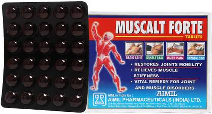 aimil muscalt forte tablets for bone joint wellness reduces pain and inflammation 30 tab capsules