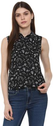 GORGEOUS BLACK & WHITE TUNIC TOP BLOUSE