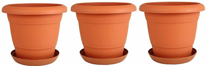 Terra Cotta Tierra Garden 64-1036 Round Plastic Plant Caddy 