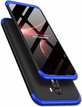 Joice Bumper Case for All in 1 Combo For Poco F1 Stylish Blue Case+5D Tempered Glass+Bluetooth+Mobile Ring